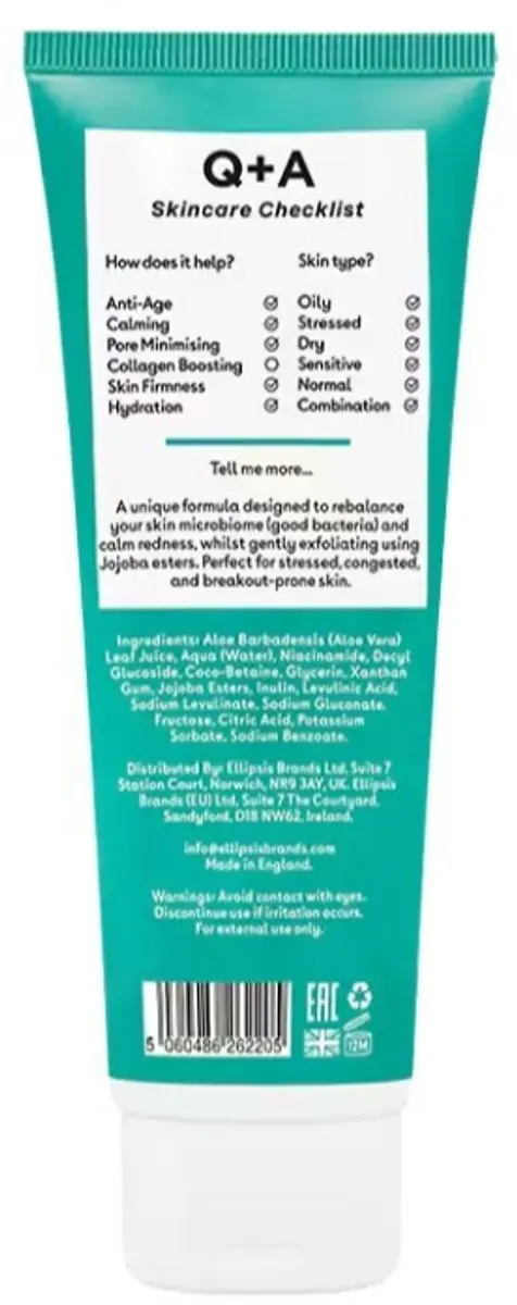 Q+A Niacinamide Exfoliating Cleanser 125ml