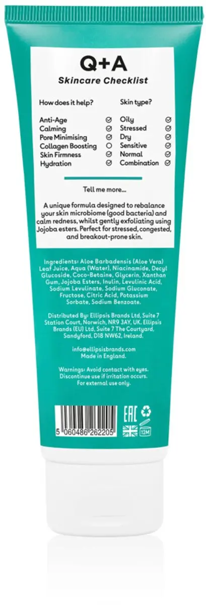 Q+A Niacinamide Exfoliating Cleanser 125ml