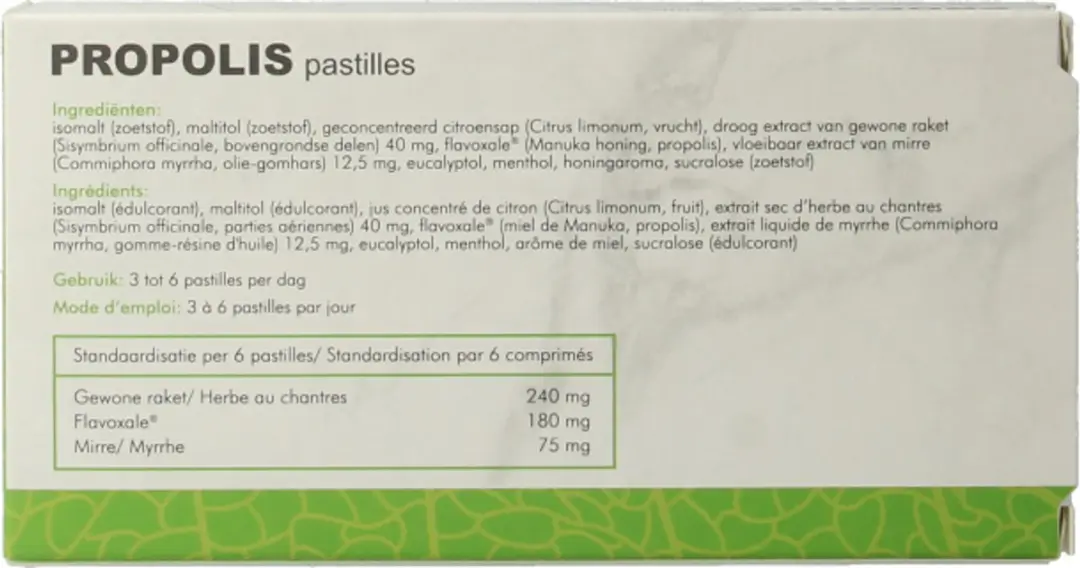 Soria Natural Propolis Pastilles 20 Stuks