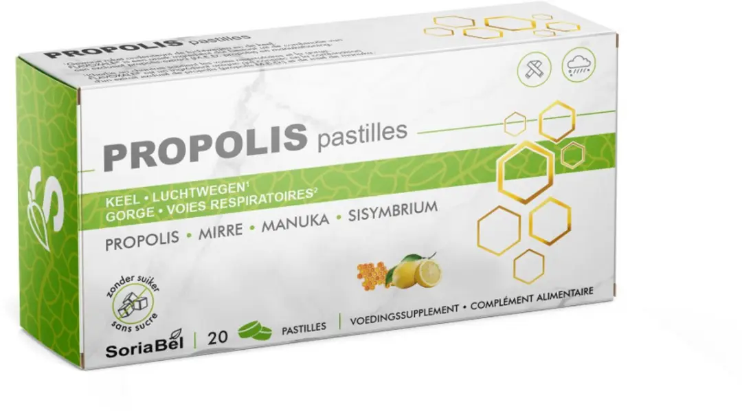 Soria Natural Propolis Pastilles 20 Stuks