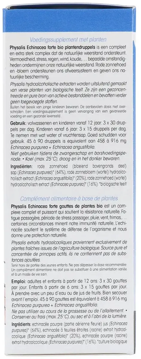 Physalis Echinacea Forte Bio Plantendruppels 100ml