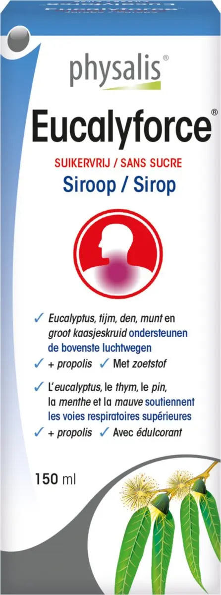 Physalis Eucalyforce Siroop Suikervrij 150ml