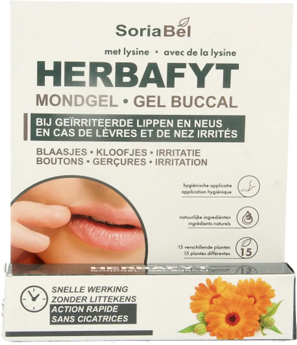 Soria Natural Herpafyt Mondgel 5ml - Goud