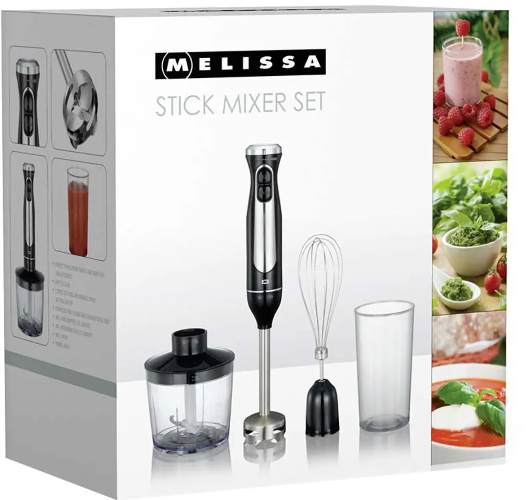 Melissa Staafmixer Set 600W - Hakmolen Garde Maatbeker A005427