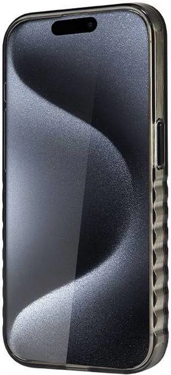 Audi IML Grille Pattern Back Case - iPhone 15 Pro - Zwart - afbeelding 2 van 6