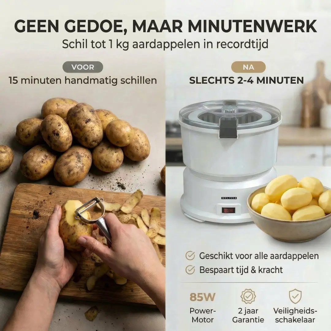 Melissa Elektrische Aardappelschiller 85W - Wit