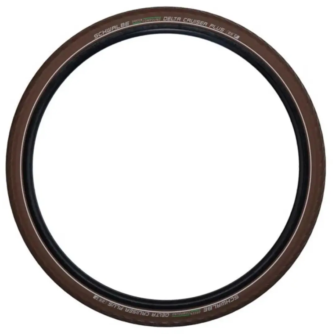 Schwalbe Delta Cruiser Plus 28x1.40 Buitenband - Bruin Reflecterend