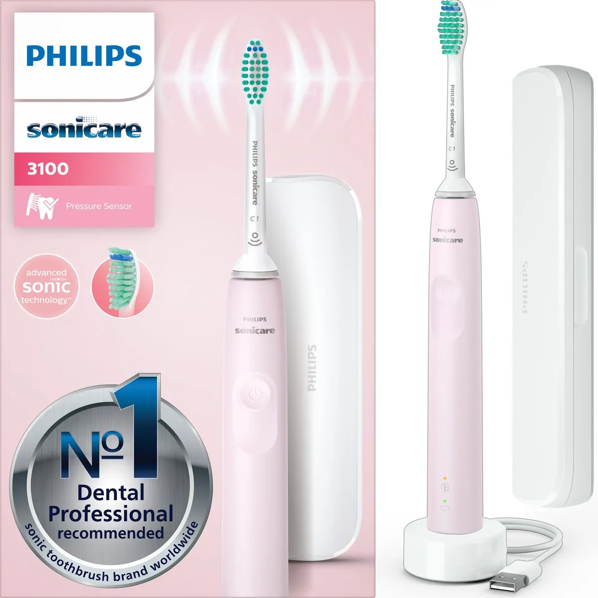 Philips Sonicare Series 3100 HX3673/11 Elektrische Tandenborstel