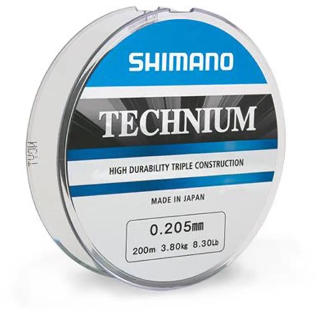 Shimano Technium Lijn 200M - 0.165mm - Grijs