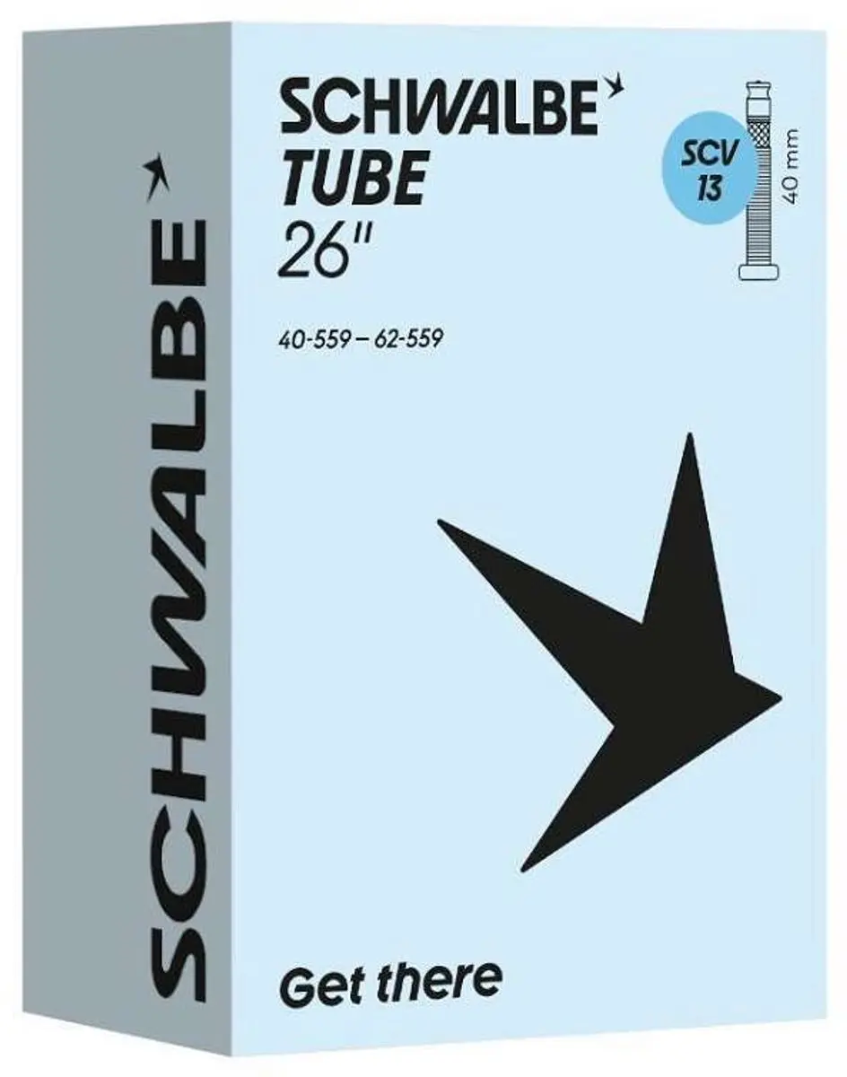 Schwalbe Tube SCV13 26" (40/62-559) - Clik Valve - Zwart