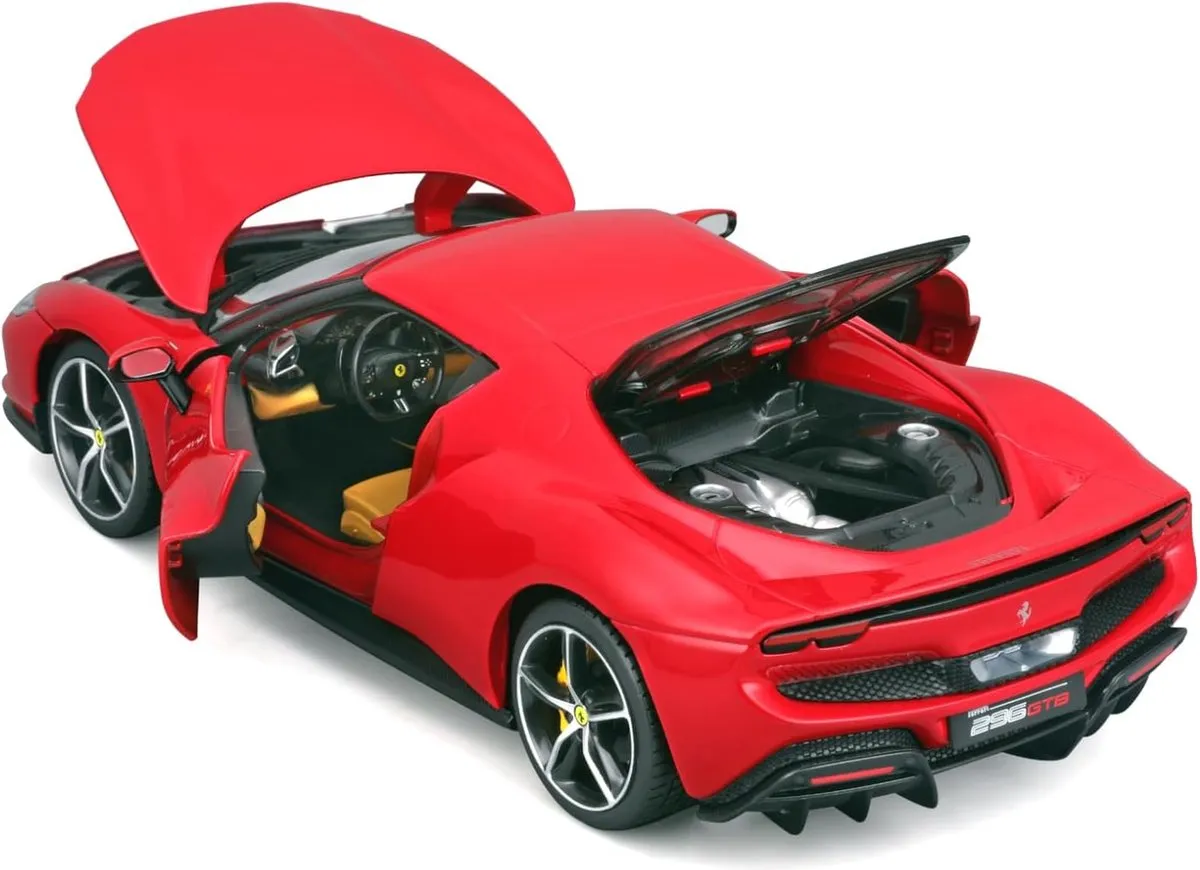 Ferrari 296 GTB 1:18 Modelauto - Geel - afbeelding 6 van 6