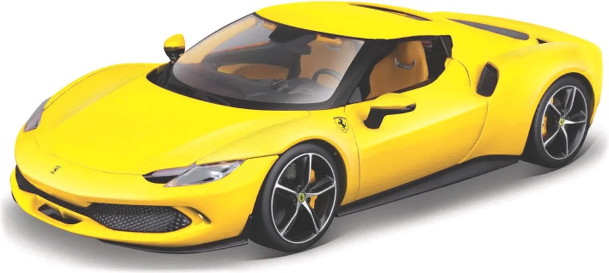Ferrari 296 GTB 1:18 Modelauto - Geel
