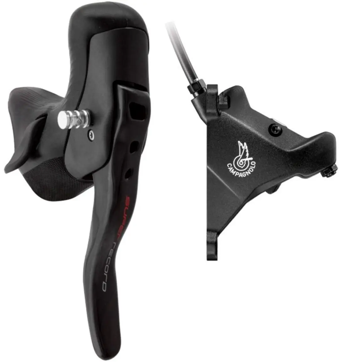 Campagnolo Super Record Hydraulic Eps 160 Mm Linker Remhendel Met Schakelaar Zwa