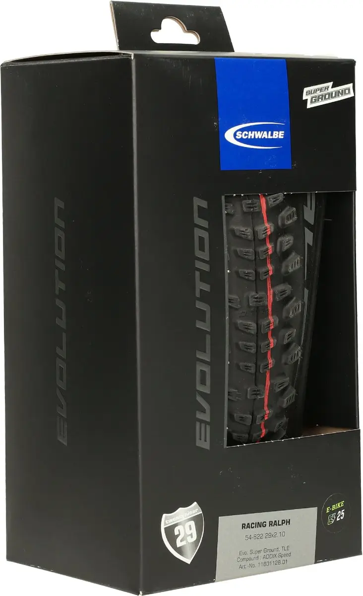 Schwalbe Racing Ralph Super Ground Vouwband 29x2.10 - 54-622mm Zwart
