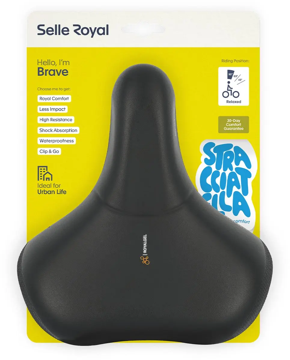 Selle Royal Brave Relaxed Fietszadel - Black