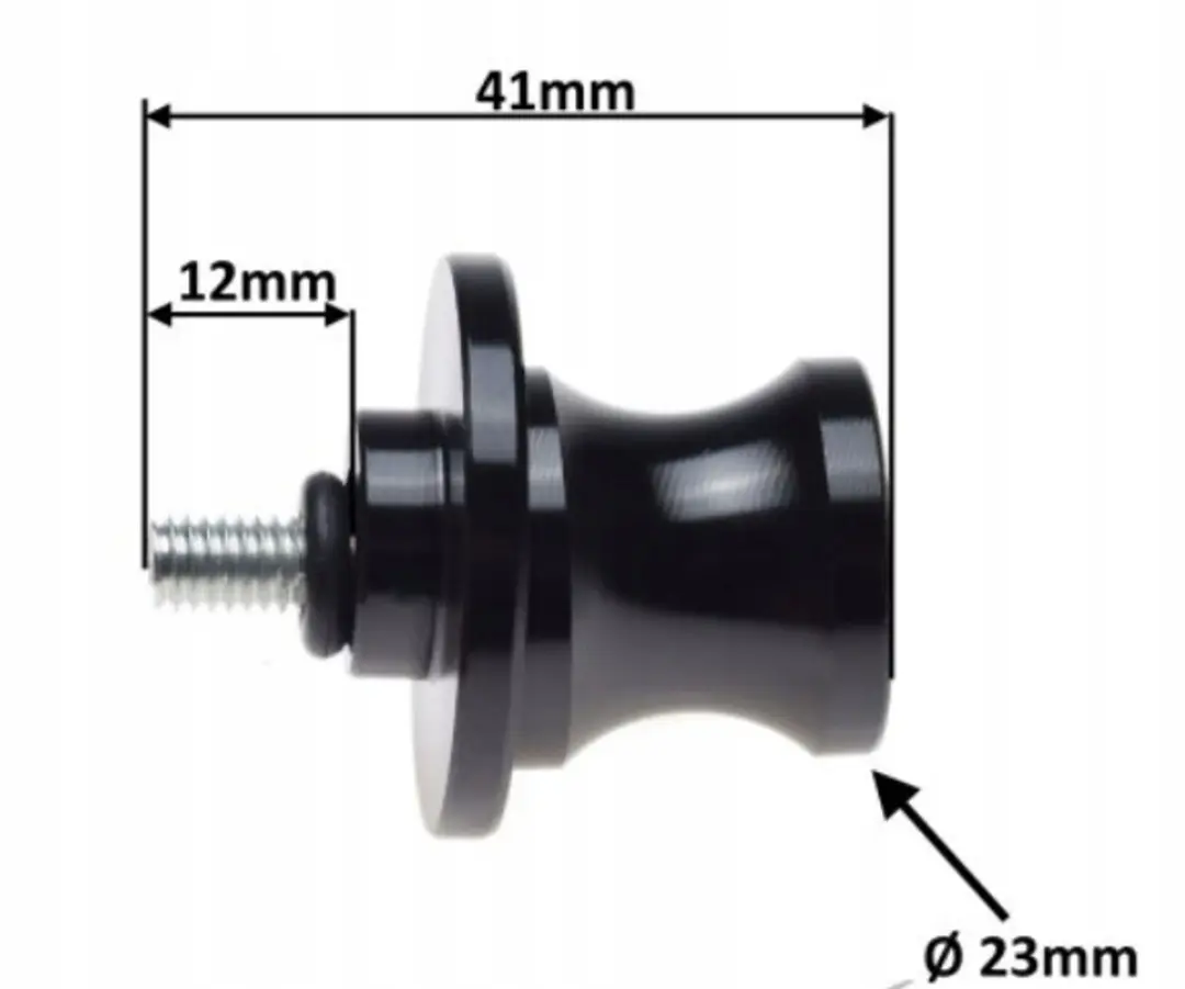LS2 Motorfiets Bobbins M6 x 1 - Zwart