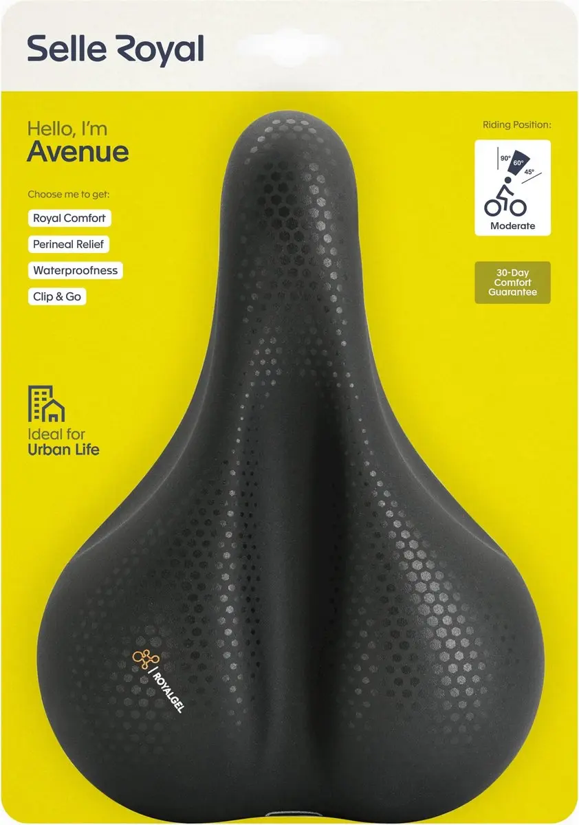 Selle Royal Zadel Avenue Moderate Dames - Drukverlagend - 28 Inch