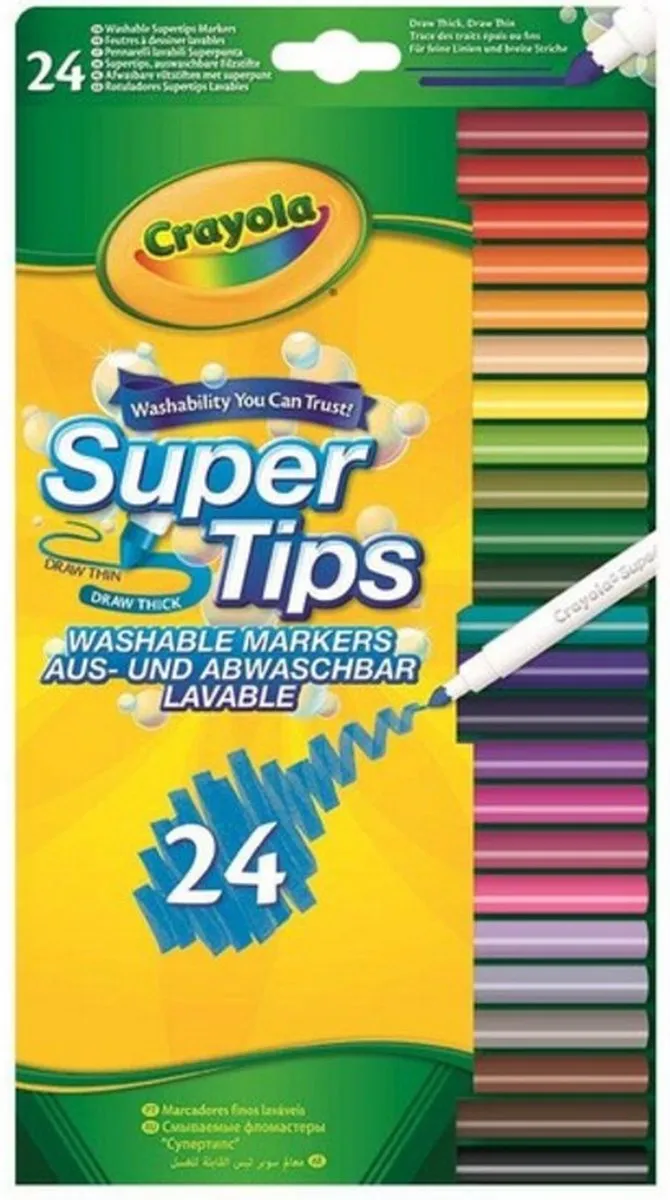 Crayola Supertips Viltstiften 24 Stuks