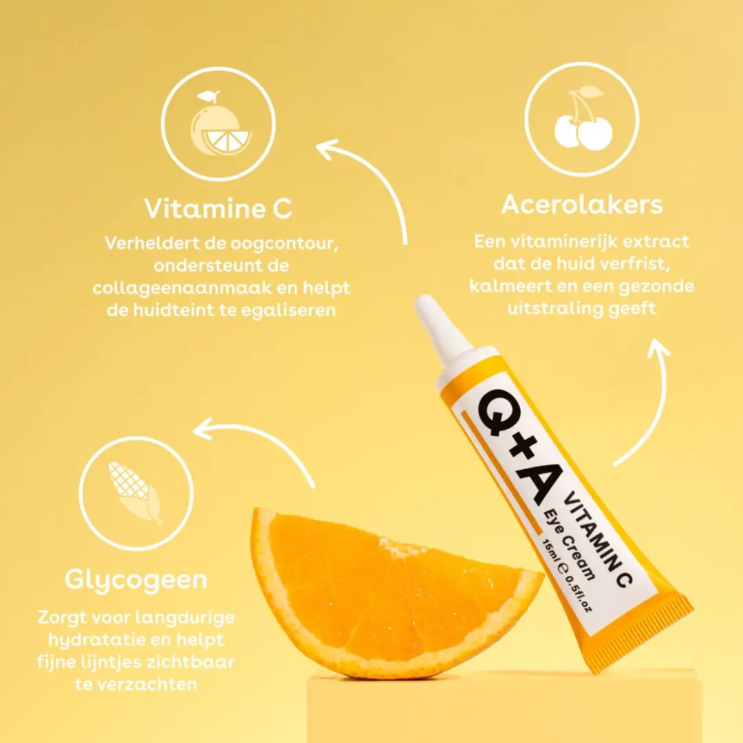 Q+A Vitamin C Oogcrème 15ml