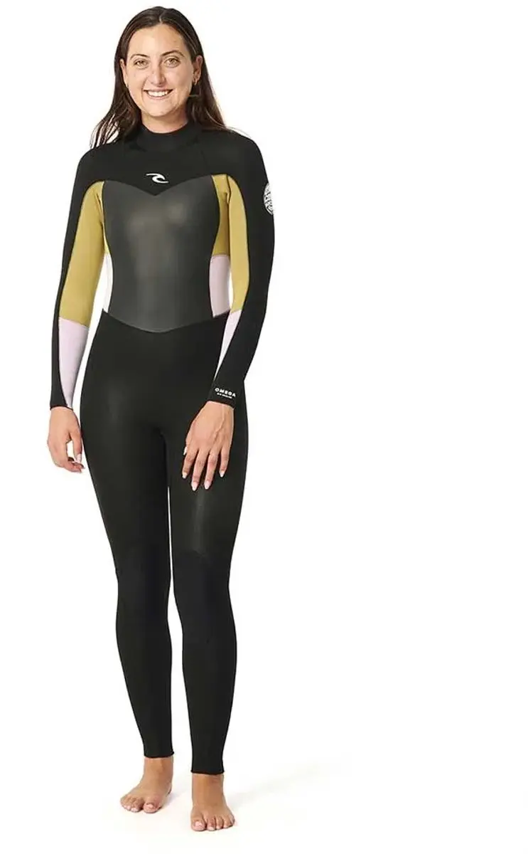 2025 Rip Curl Dames Omega 4/3mm Rug Ritssluiting Wetsuit