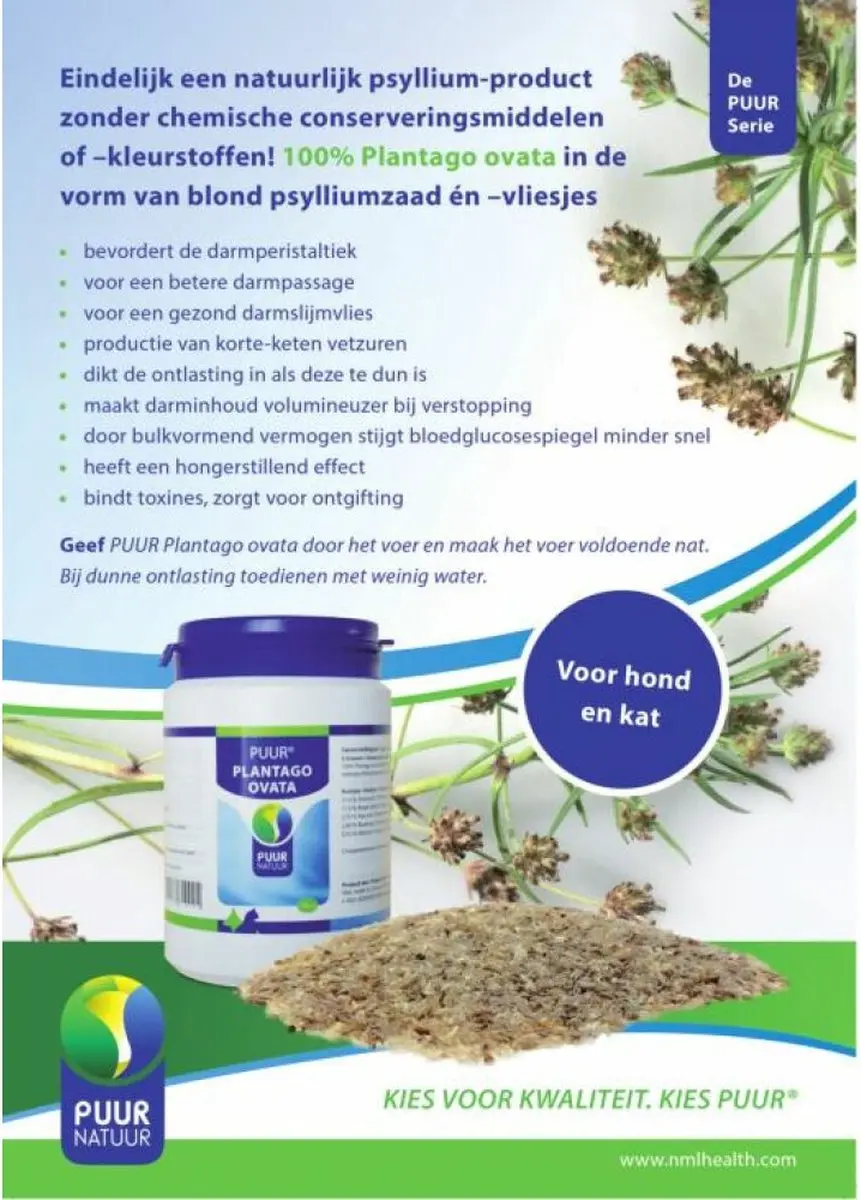 Puur Natuur Plantago Ovata - 100g