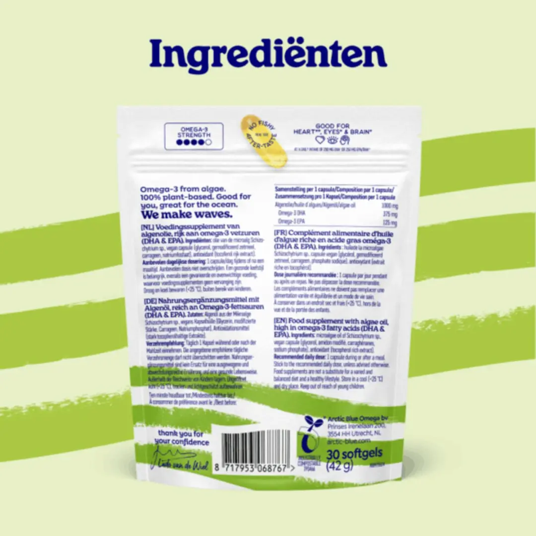 Omega 3 Algenolie Hooggedoseerd - 30 Capsules