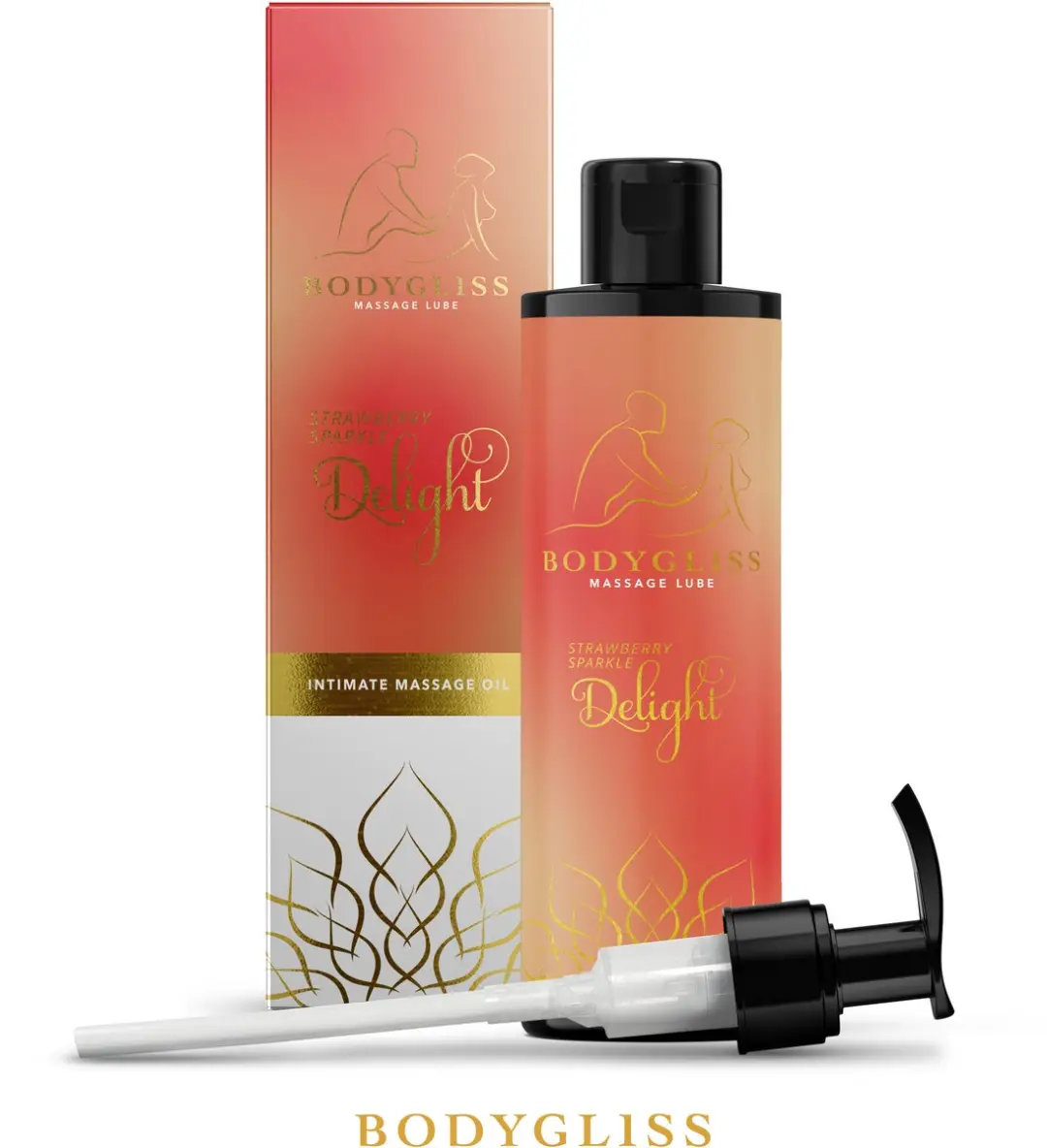 BodyGliss Silky Soft Massageolie Aardbei & Champagne 150ml