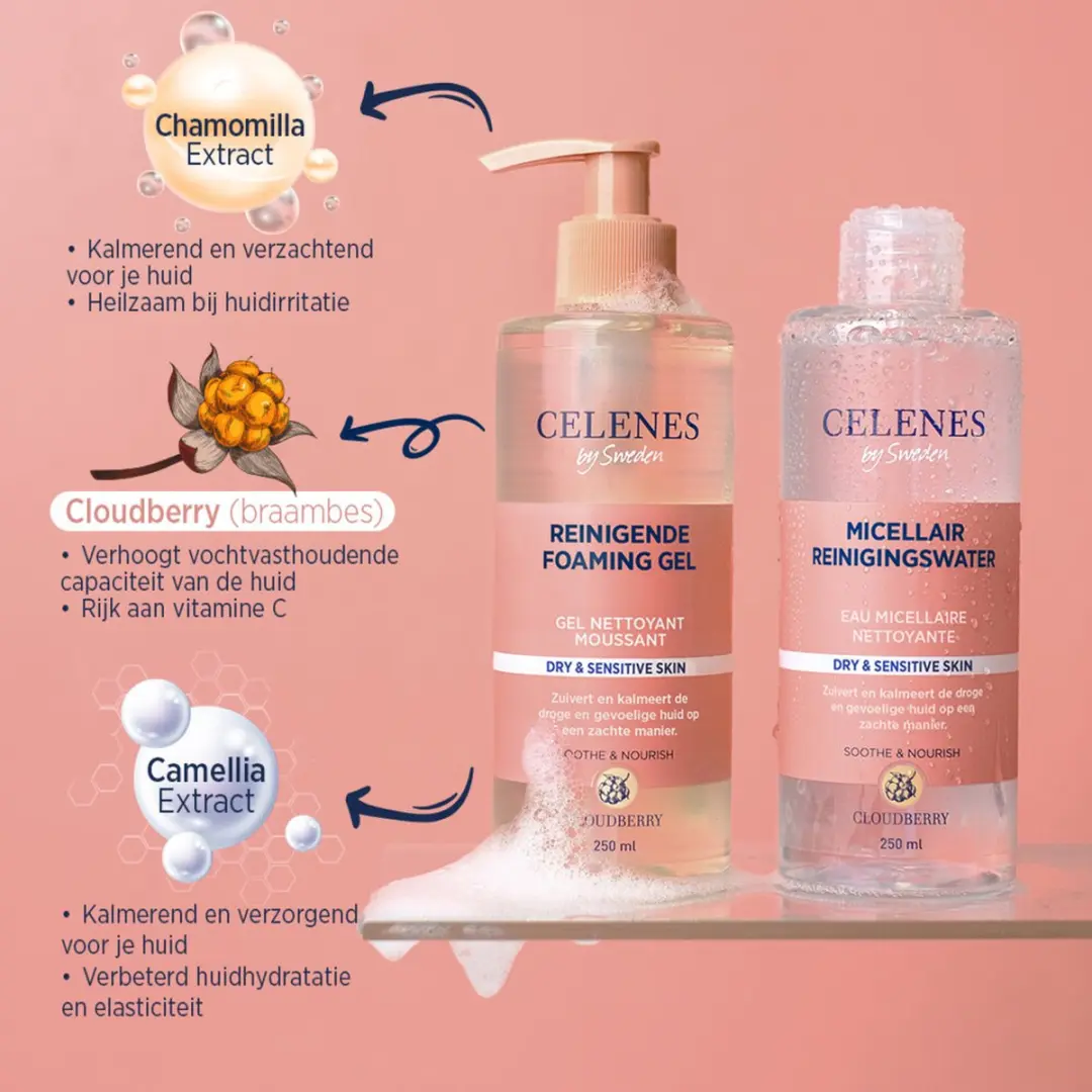 CELENES Bergbraam Reinigende Foam Gel 250ml