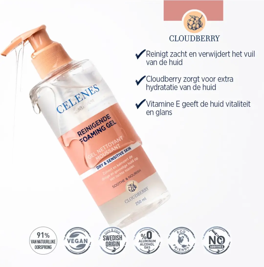 CELENES Bergbraam Reinigende Foam Gel 250ml