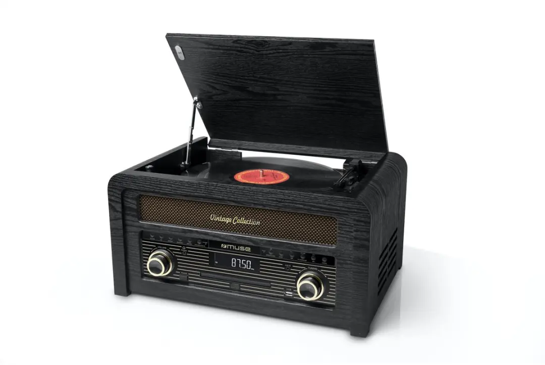 Muse MT-115W Muziekcenter - Platenspeler/CD/Radio/Bluetooth - Zwart - afbeelding 3 van 6