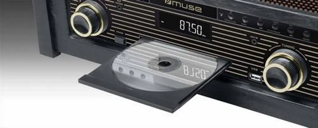 Muse MT-115W Muziekcenter - Platenspeler/CD/Radio/Bluetooth - Zwart - afbeelding 2 van 6
