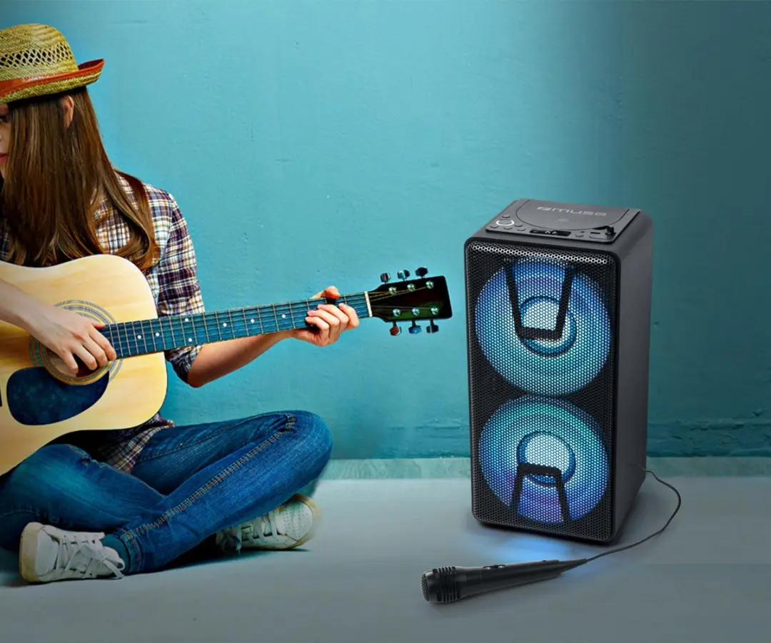 Muse M-1820DJ Bluetooth DJ Speaker - 150W - Zwart - afbeelding 3 van 6
