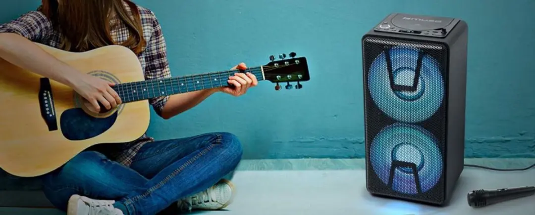 Muse M-1820DJ Bluetooth DJ Speaker - 150W - Zwart - afbeelding 6 van 6