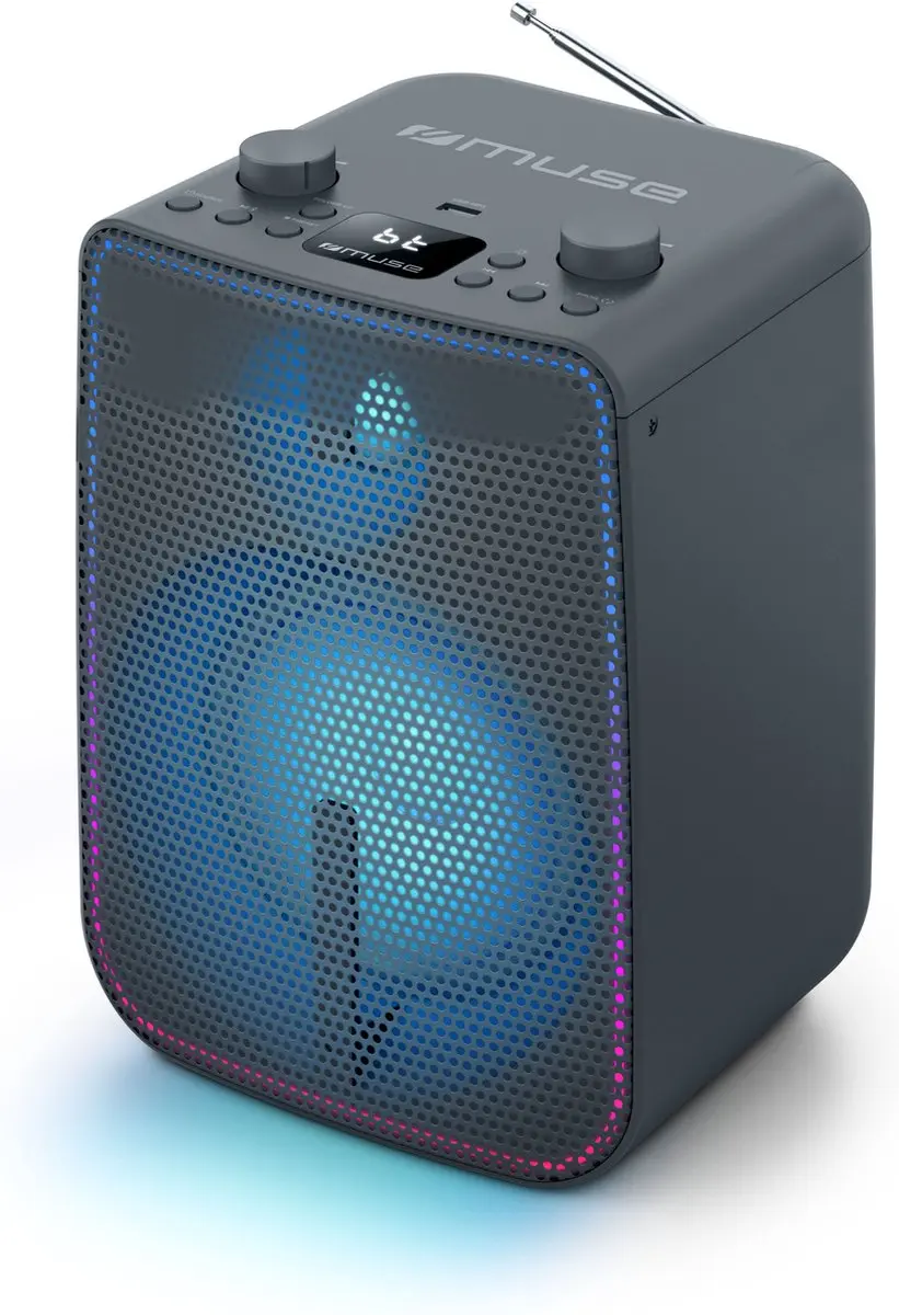 Muse M-1802DJ Bluetooth Partybox - 60W - Zwart - afbeelding 2 van 6
