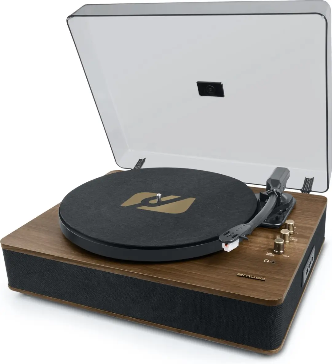 Muse MT-106BT Platenspeler - Bluetooth & Hout - Bruin - afbeelding 2 van 6