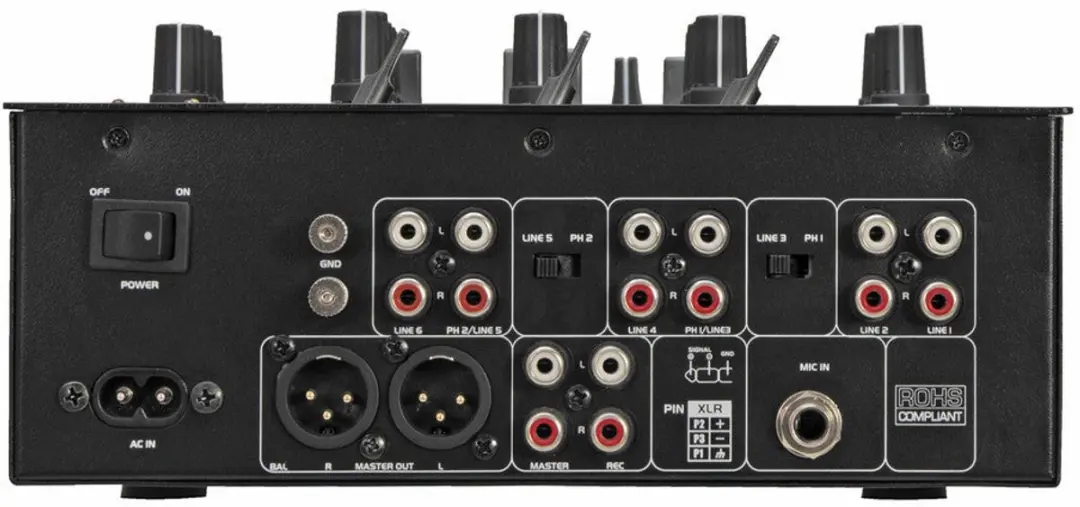 Omnitronic PM-322P Mengpaneel - 3 Kanalen - afbeelding 4 van 6