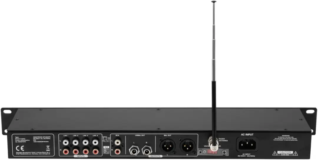 Omnitronic EP-220PR MP3-speler & FM-radio - afbeelding 6 van 6