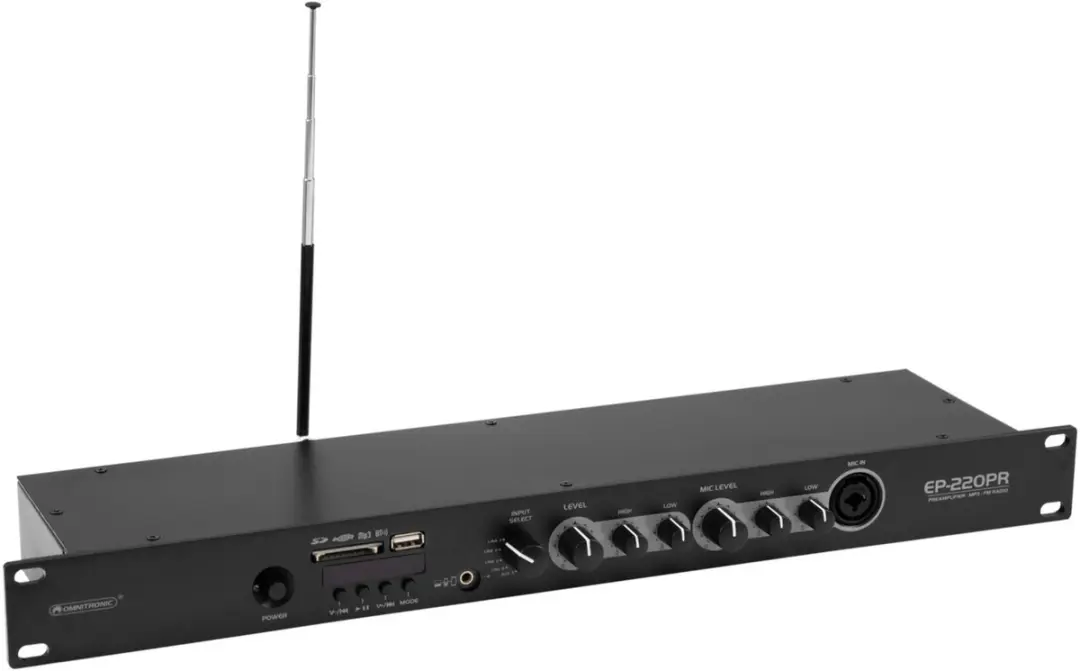 Omnitronic EP-220PR MP3-speler & FM-radio - afbeelding 4 van 6