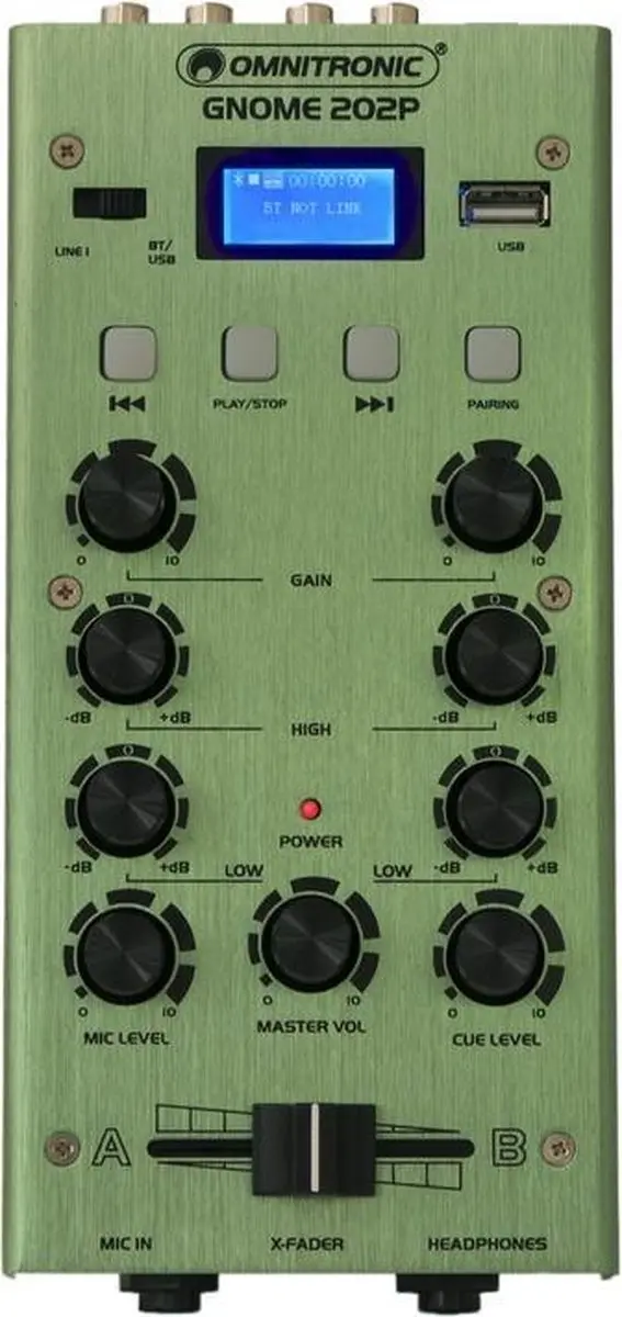 Omnitronic GNOME-202P Mengpaneel