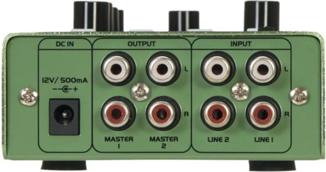 Omnitronic GNOME-202P Mengpaneel - 2 Kanalen - Groen - afbeelding 4 van 6