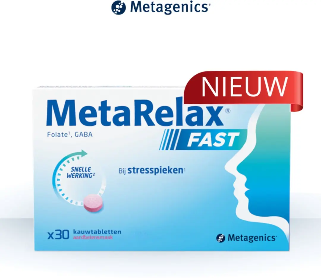 Metagenics MetaRelax Fast 30 kauwtabletten