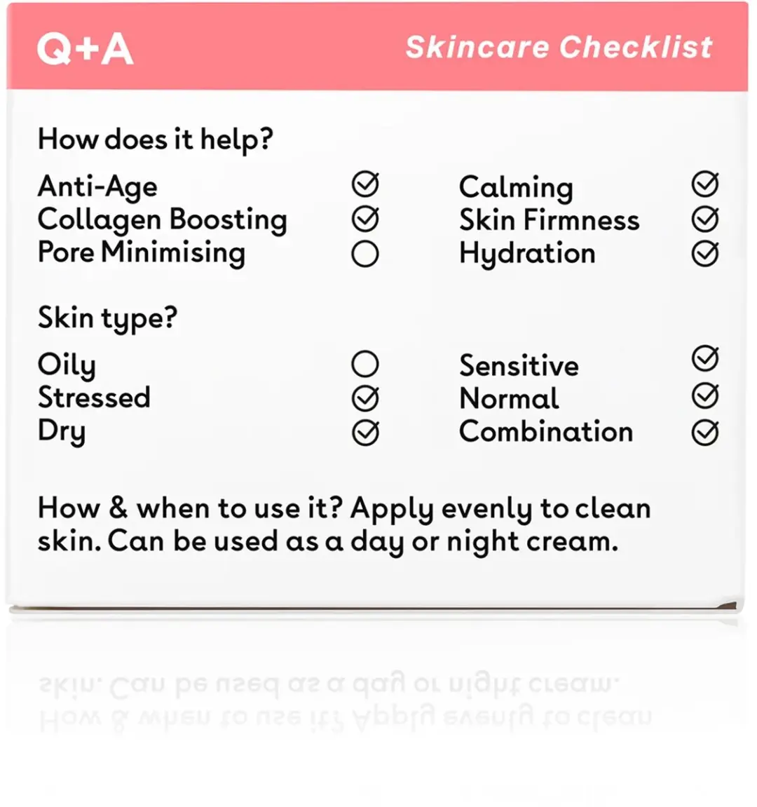 Q+A Collagen Gezichtscrème 50ml - Vegetarisch