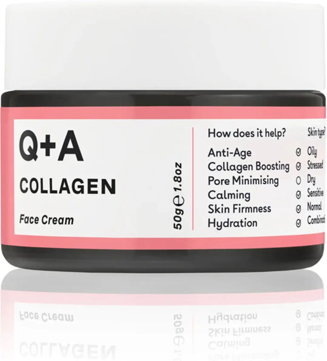Q+A Collagen Gezichtscrème 50ml
