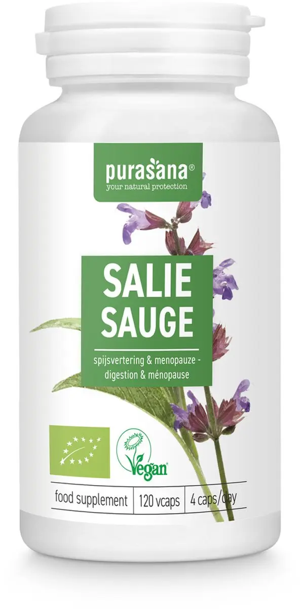Purasana Bio Salie 295mg - 120g - afbeelding 6 van 6