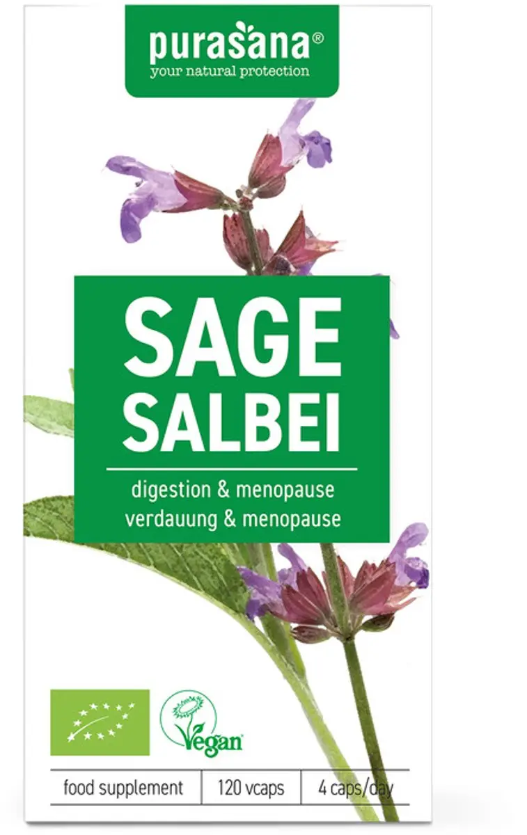 Purasana Bio Salie 295mg - 120g - afbeelding 5 van 6