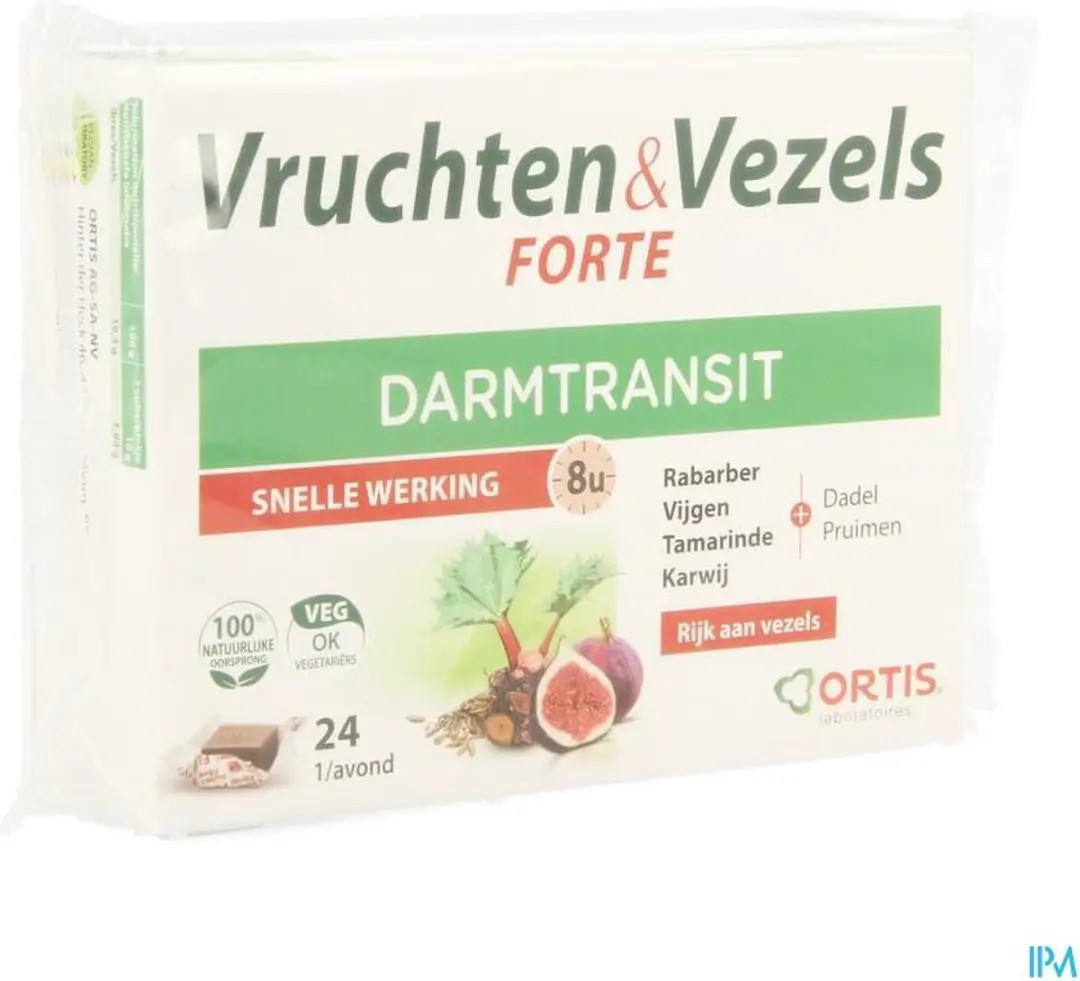 Ortis Vruchten & Vezels Forte - 24 Stuks