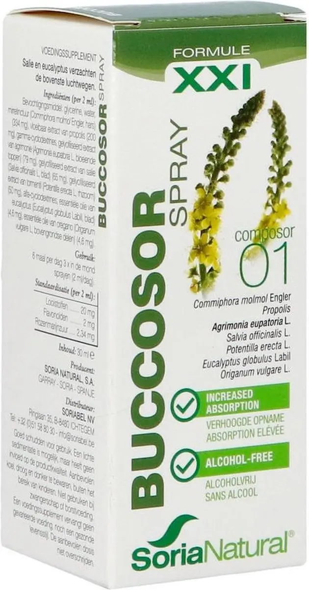 Soria Natural Composor 1 Buccosor Spray XXI 30ml