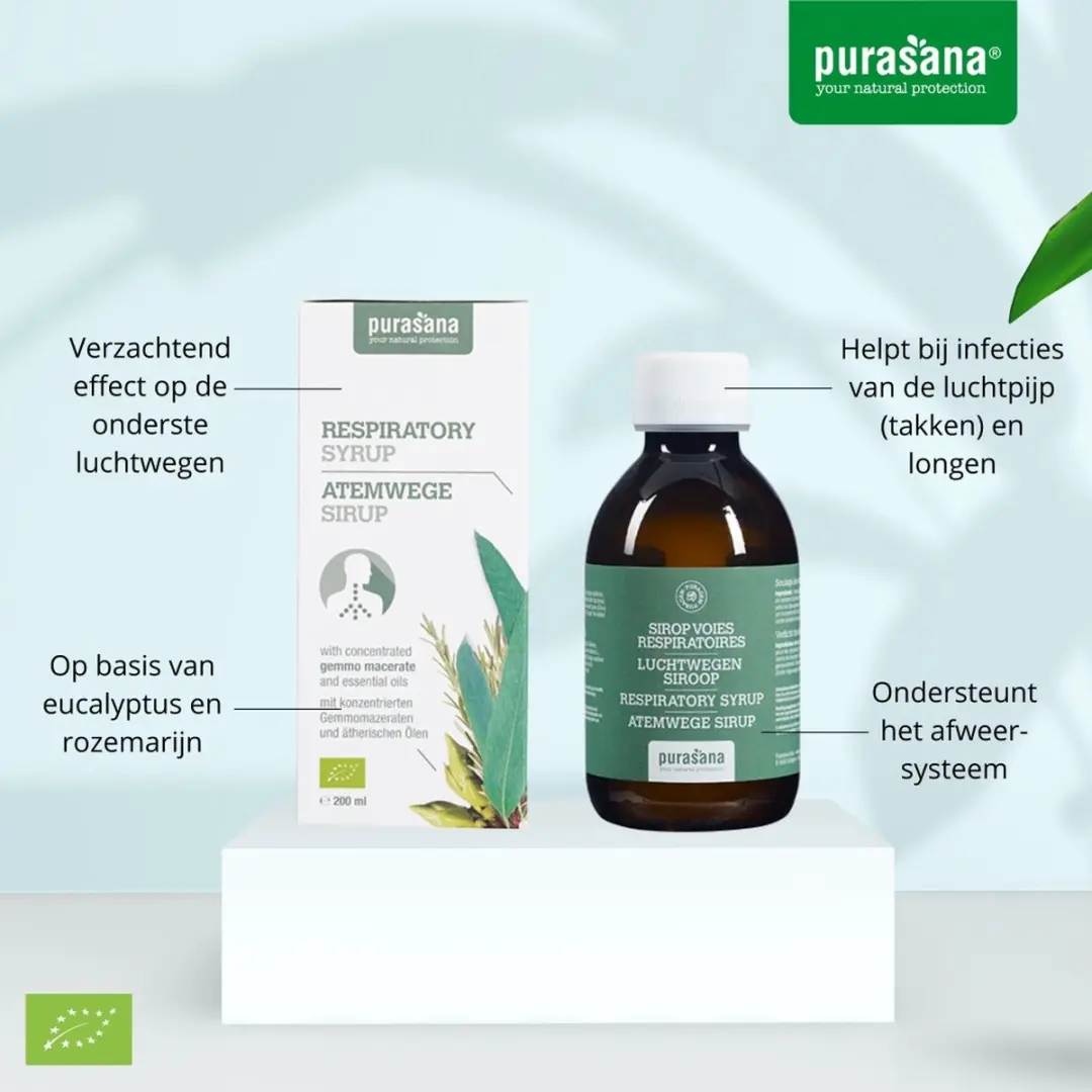 Purasana Puragem Luchtwegen Siroop Bio 200ml