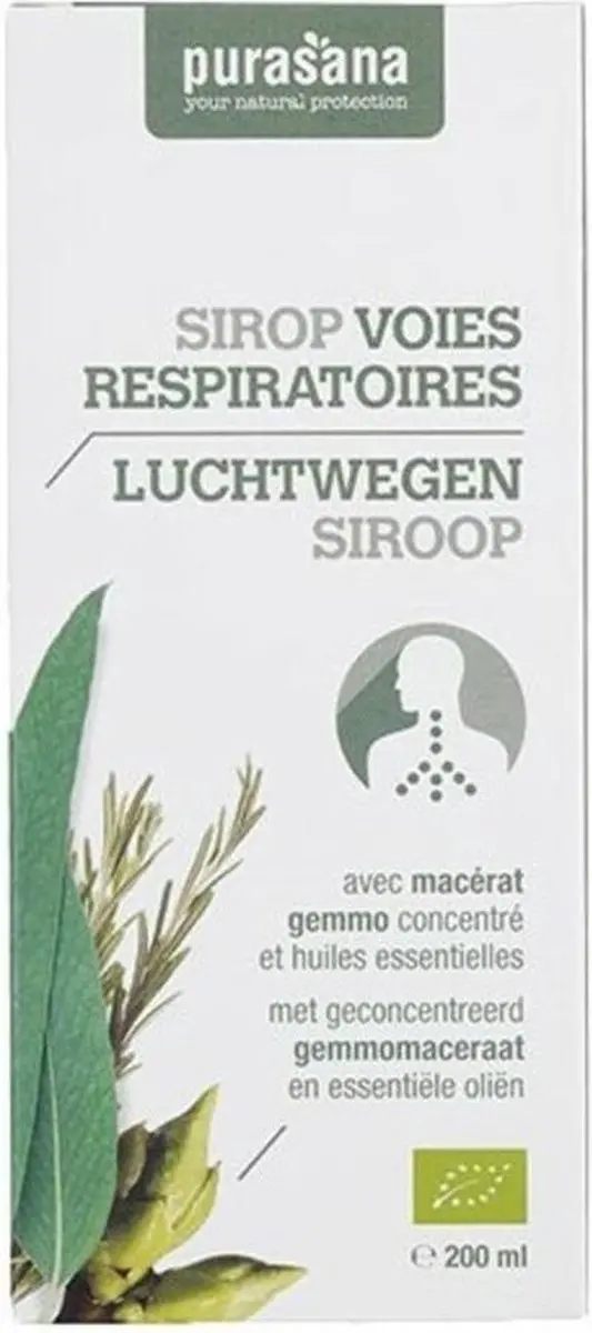 Purasana Puragem Luchtwegen Siroop Bio 200ml