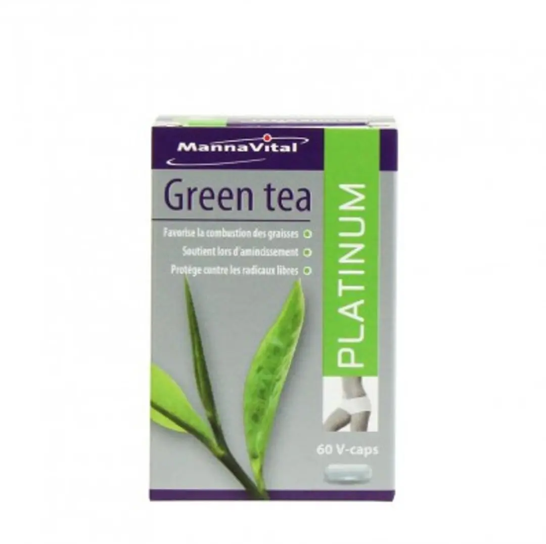 Mannavital Pit&Pit Green Tea Platinum Bio Capsules 60mg - afbeelding 3 van 5
